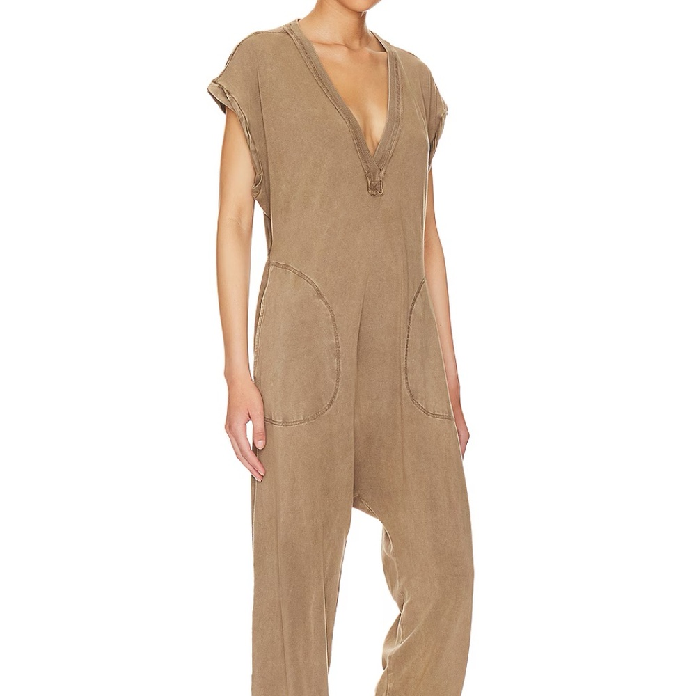 Free People Hot Shot V-Neck Onesie